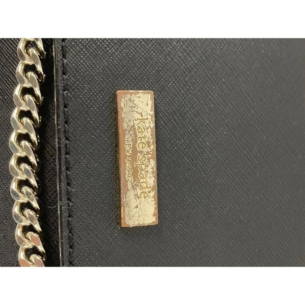 KATE SPADE, SMALL BLACK SAFFIANO LEATHER CROSSBODY BAG (ASIS)